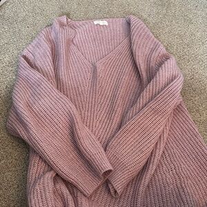 Lou and Grey Pink Sweater Large